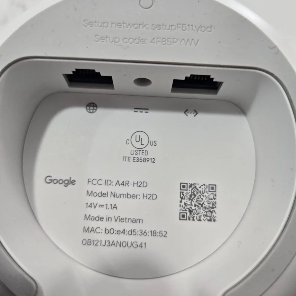 Google Nest WiFi Router Set in White